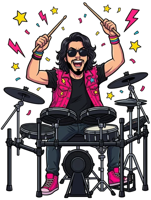 O Maluco Divertido, baterista da KidRocks
